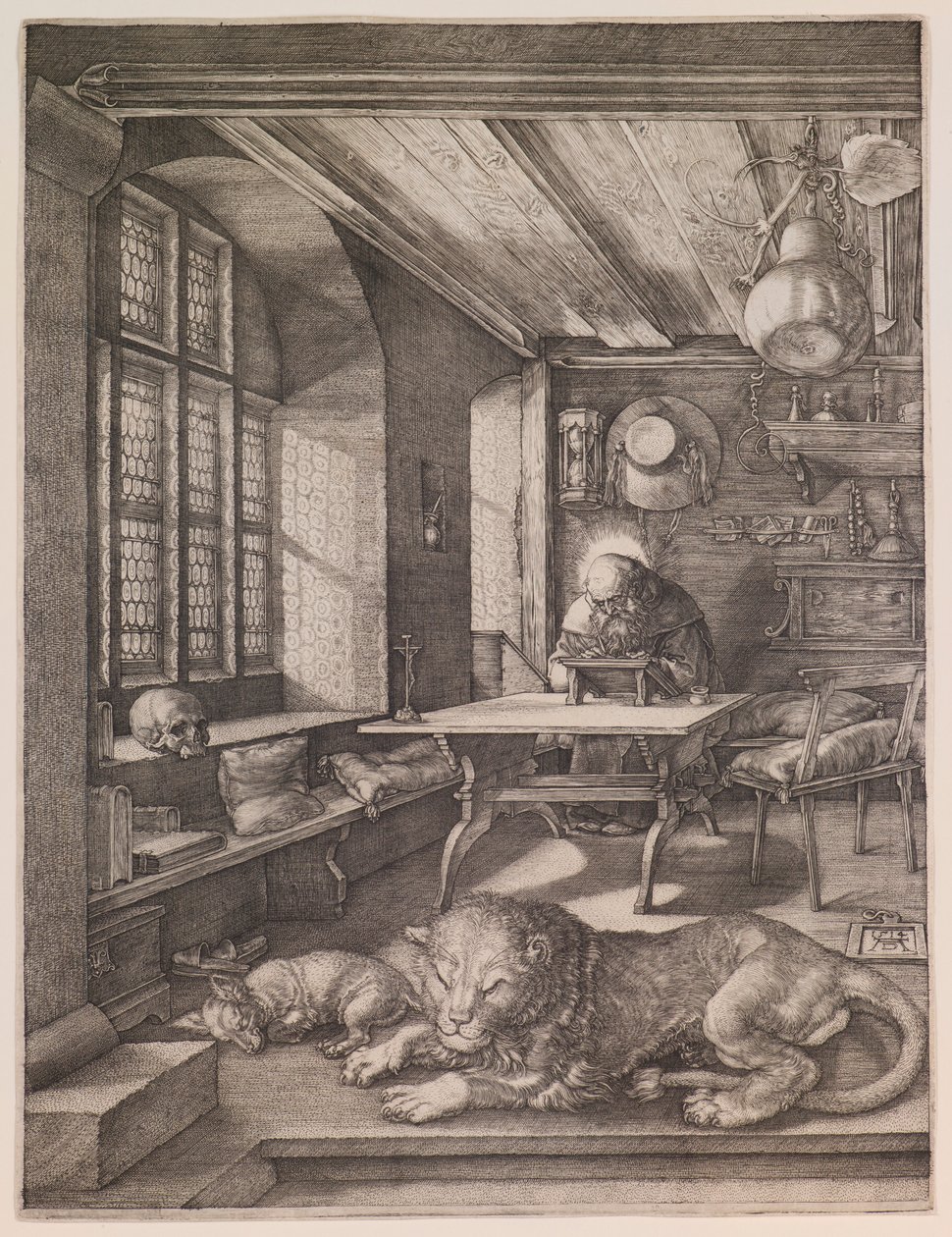 Pyhä Hieronymus työhuoneessaan tekijältä Albrecht Dürer
