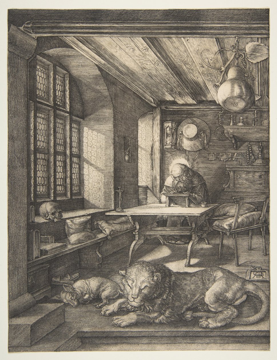 Pyhä Hieronymus työhuoneessaan tekijältä Albrecht Dürer