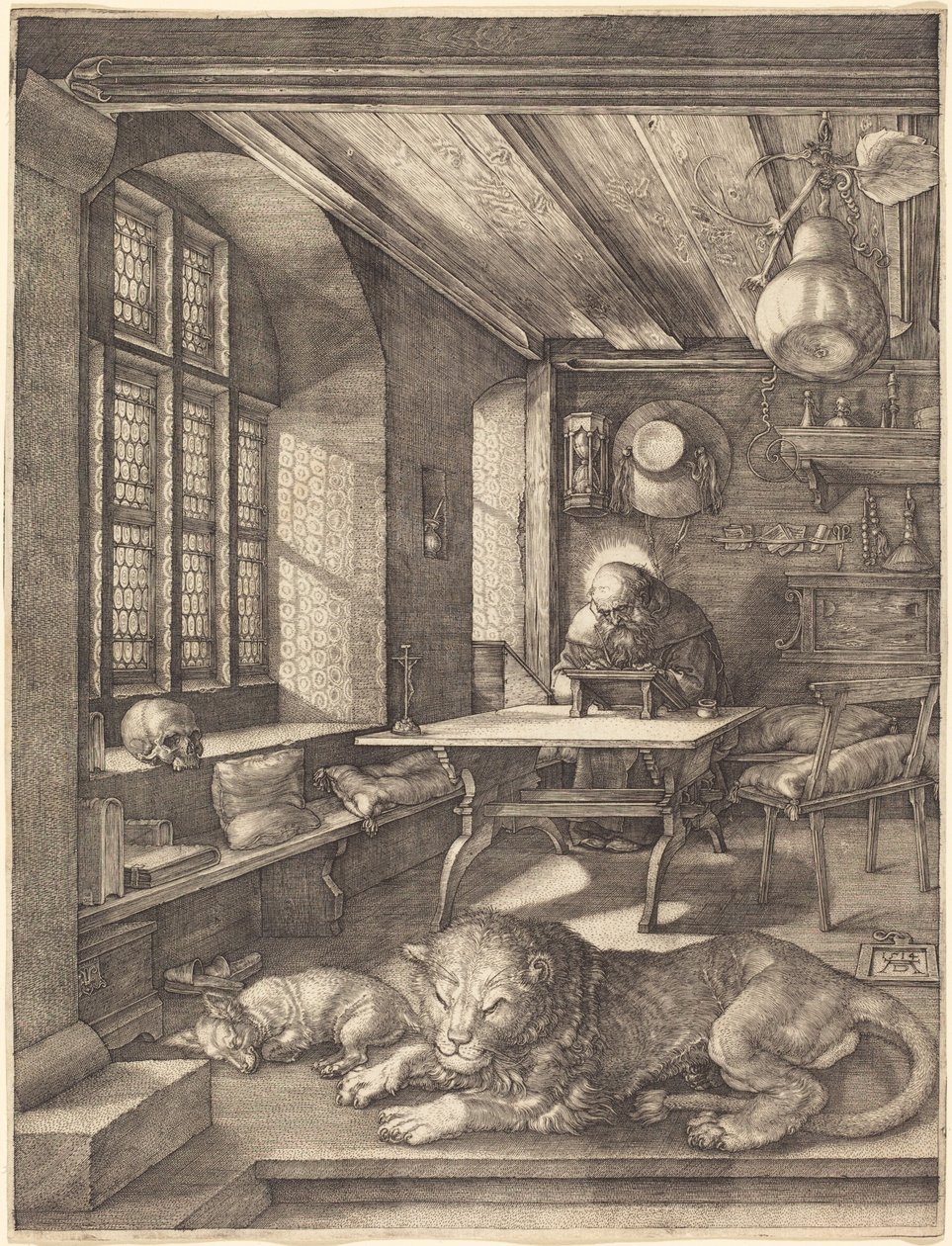 Pyhä Hieronymus työhuoneessaan tekijältä Albrecht Dürer
