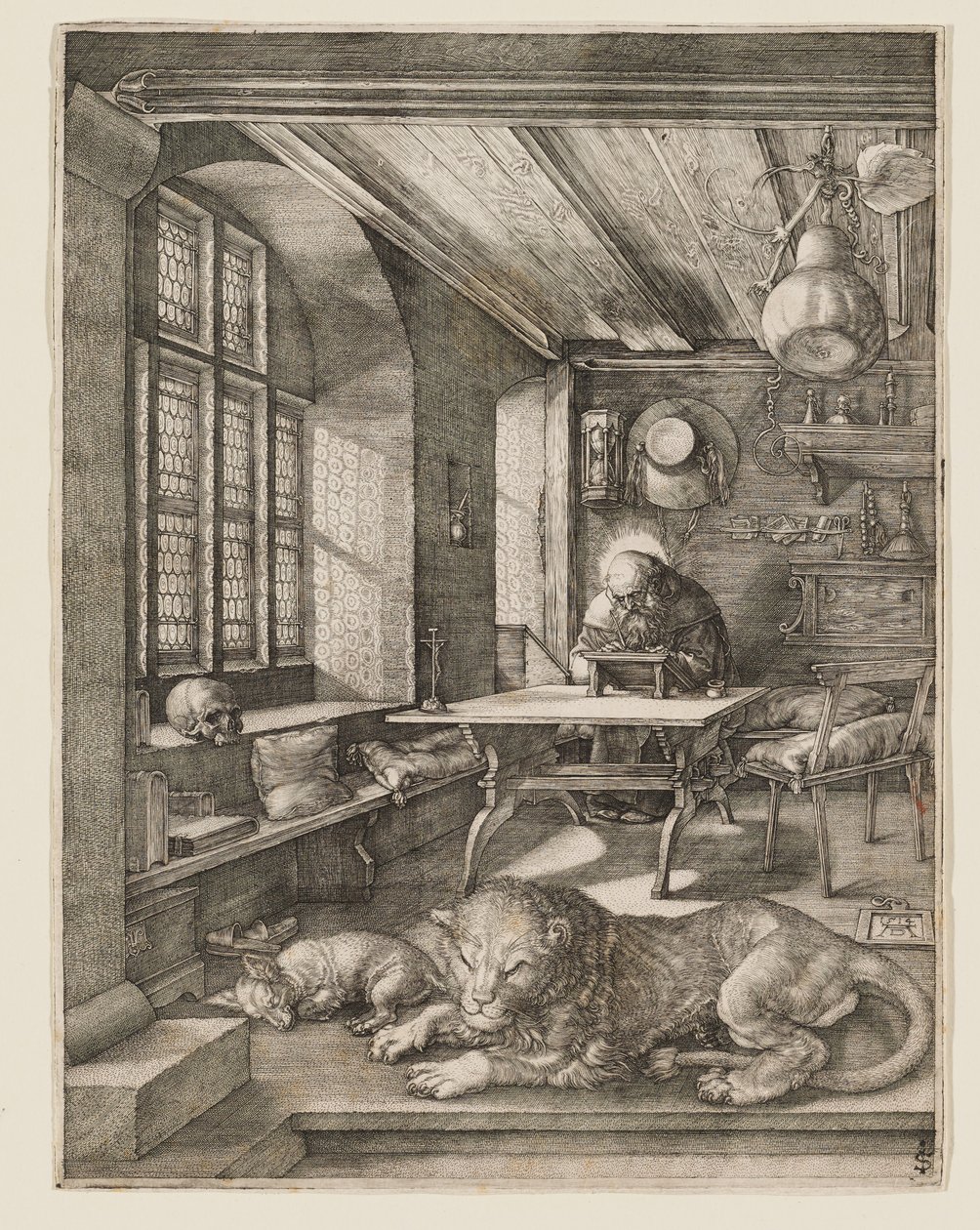 Pyhä Hieronymus työhuoneessaan tekijältä Albrecht Dürer