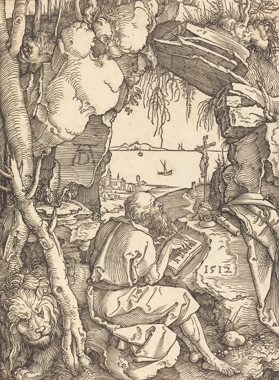 Pyhä Hieronymus luolassa, 1512. tekijältä Albrecht Dürer