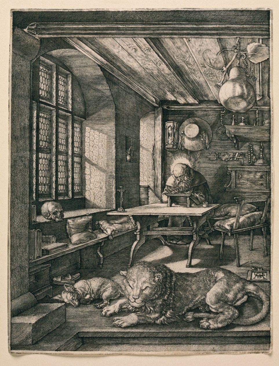 Pyhä Jerome sellissään tekijältä Albrecht Dürer