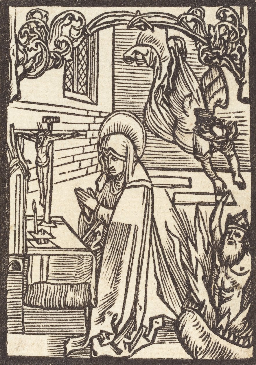 Pyhä Odilia, n. 1500 tekijältä Albrecht Dürer