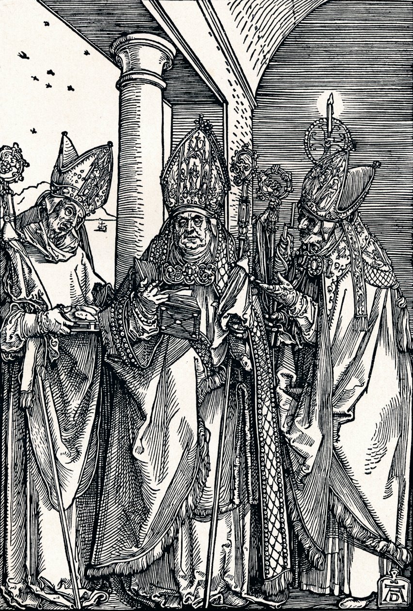 Pyhät Nikolaus, Ulrich ja Erasmus, 1508 1906. tekijältä Albrecht Dürer