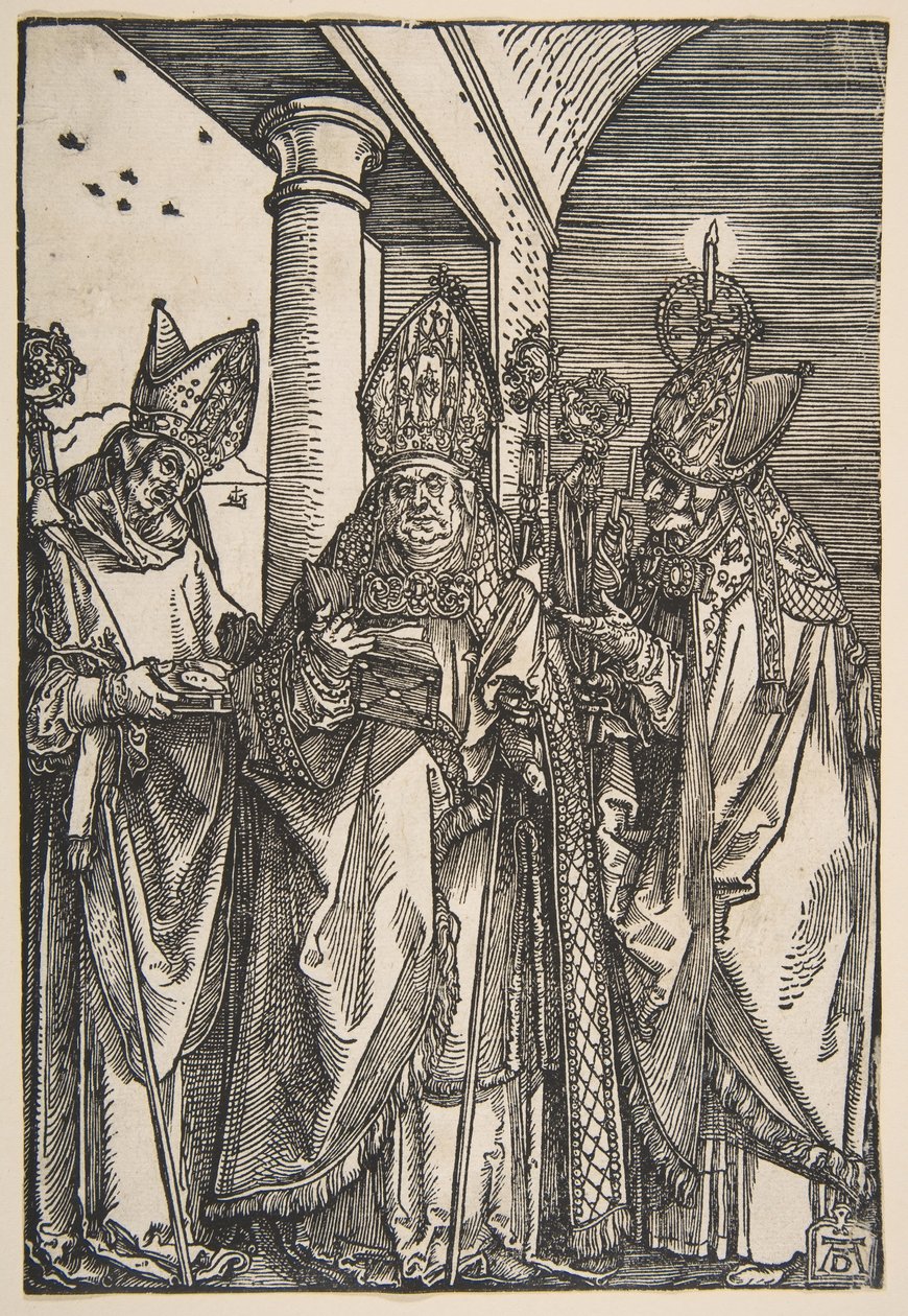 Pyhät Nikolaus, Ulrich ja Erasmus.n.d. tekijältä Albrecht Dürer