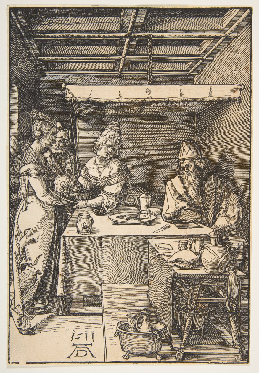 Salome vastaanottaa Johannes Kastajan pään tekijältä Albrecht Dürer