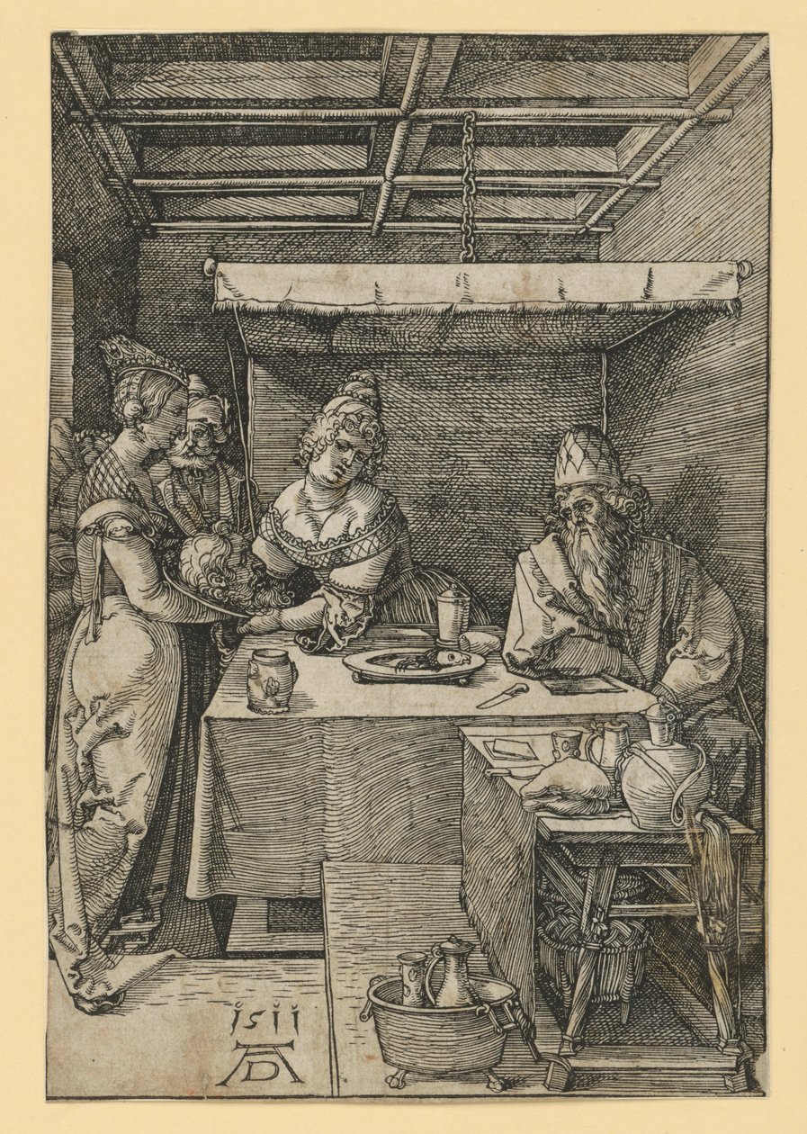 Salome saa Johannes Kastajan pään tekijältä Albrecht Dürer