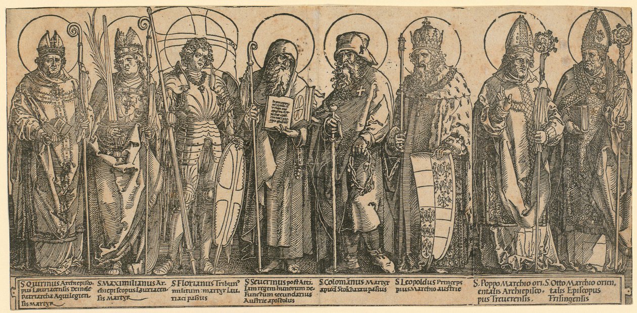 Itävallan suojeluspyhimykset tekijältä Albrecht Dürer