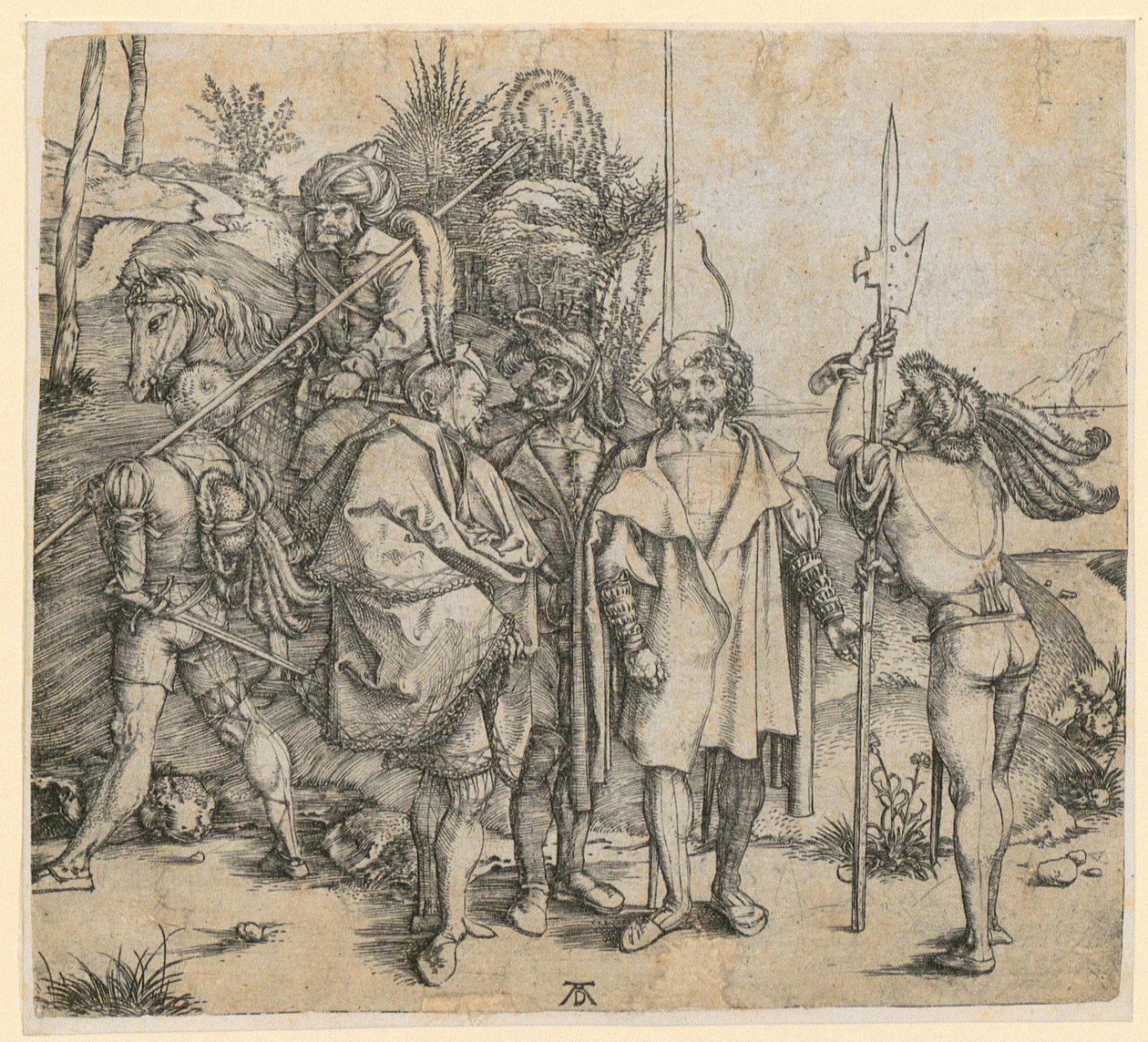 Kuusi sotilasta tekijältä Albrecht Dürer