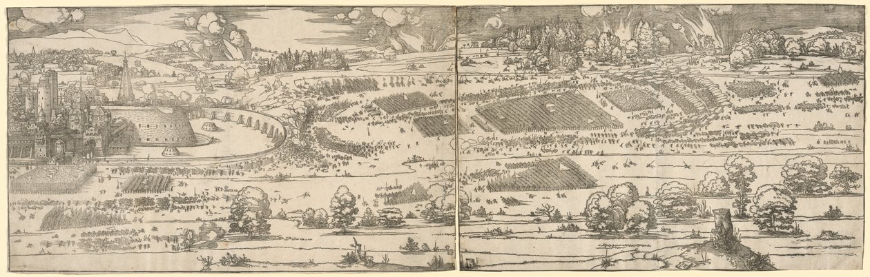 Linnoituksen piiritys tekijältä Albrecht Dürer