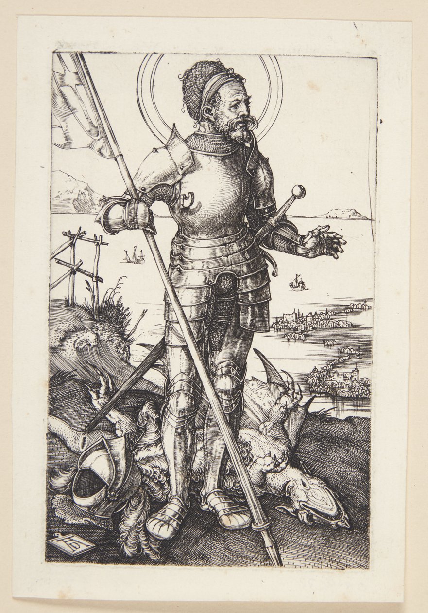 St. Georg kävellen tekijältä Albrecht Dürer