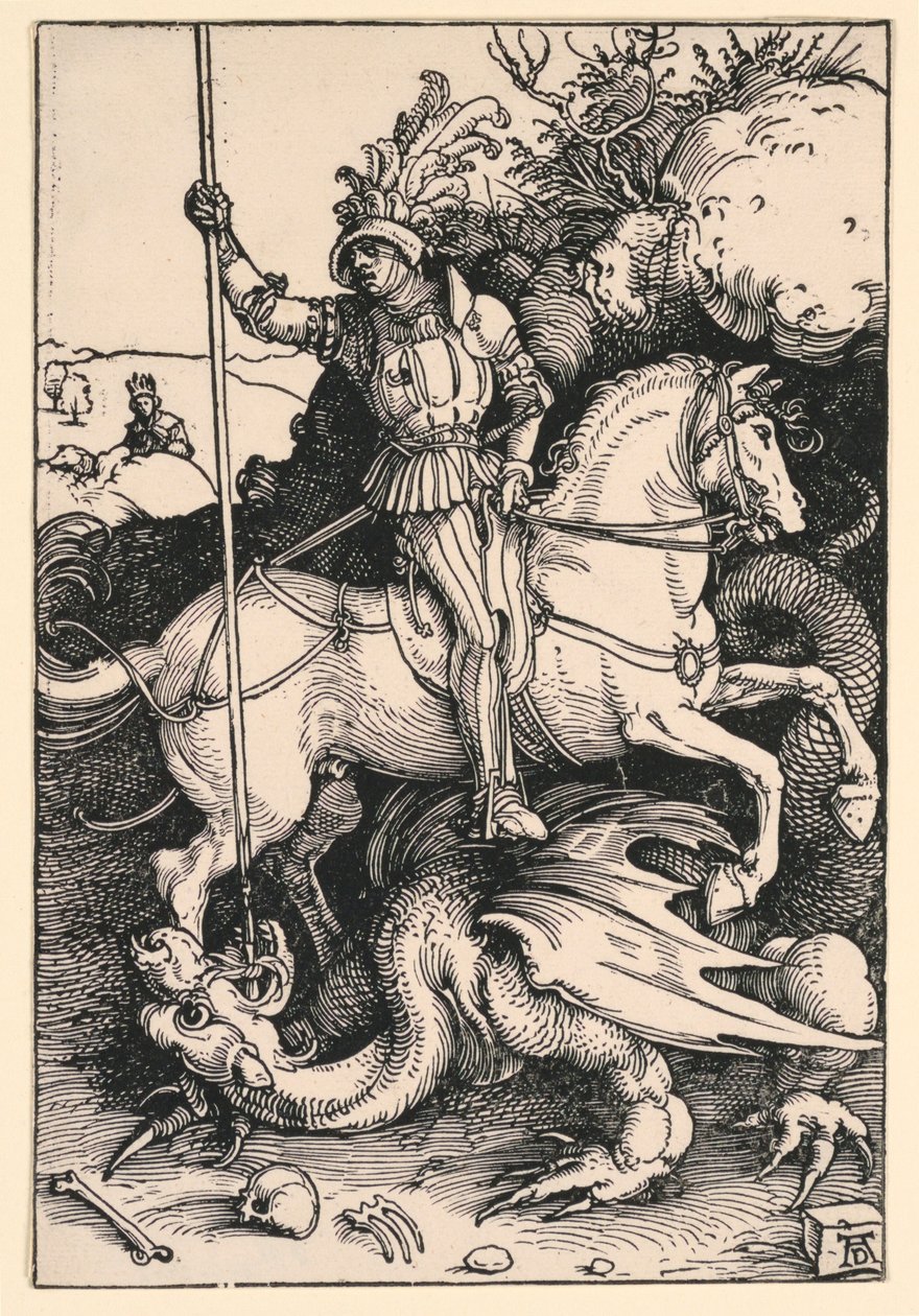 St. George tappaa Dr tekijältä Albrecht Dürer