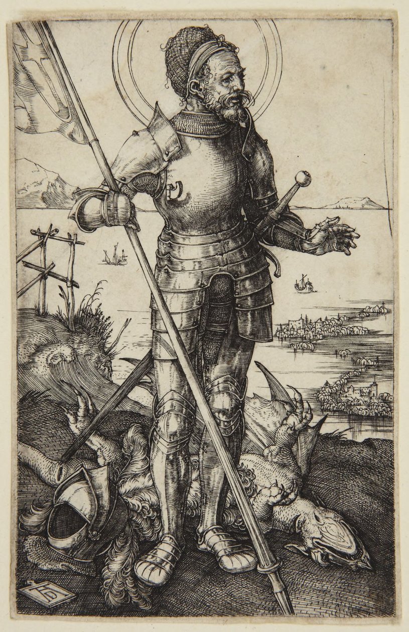 Pyhä Yrjö jalan tekijältä Albrecht Dürer