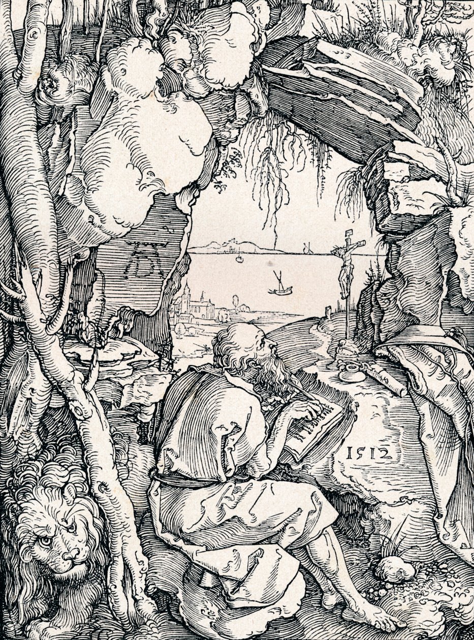 Pyhä Hieronymus luolassa, 1512 1906 tekijältä Albrecht Dürer