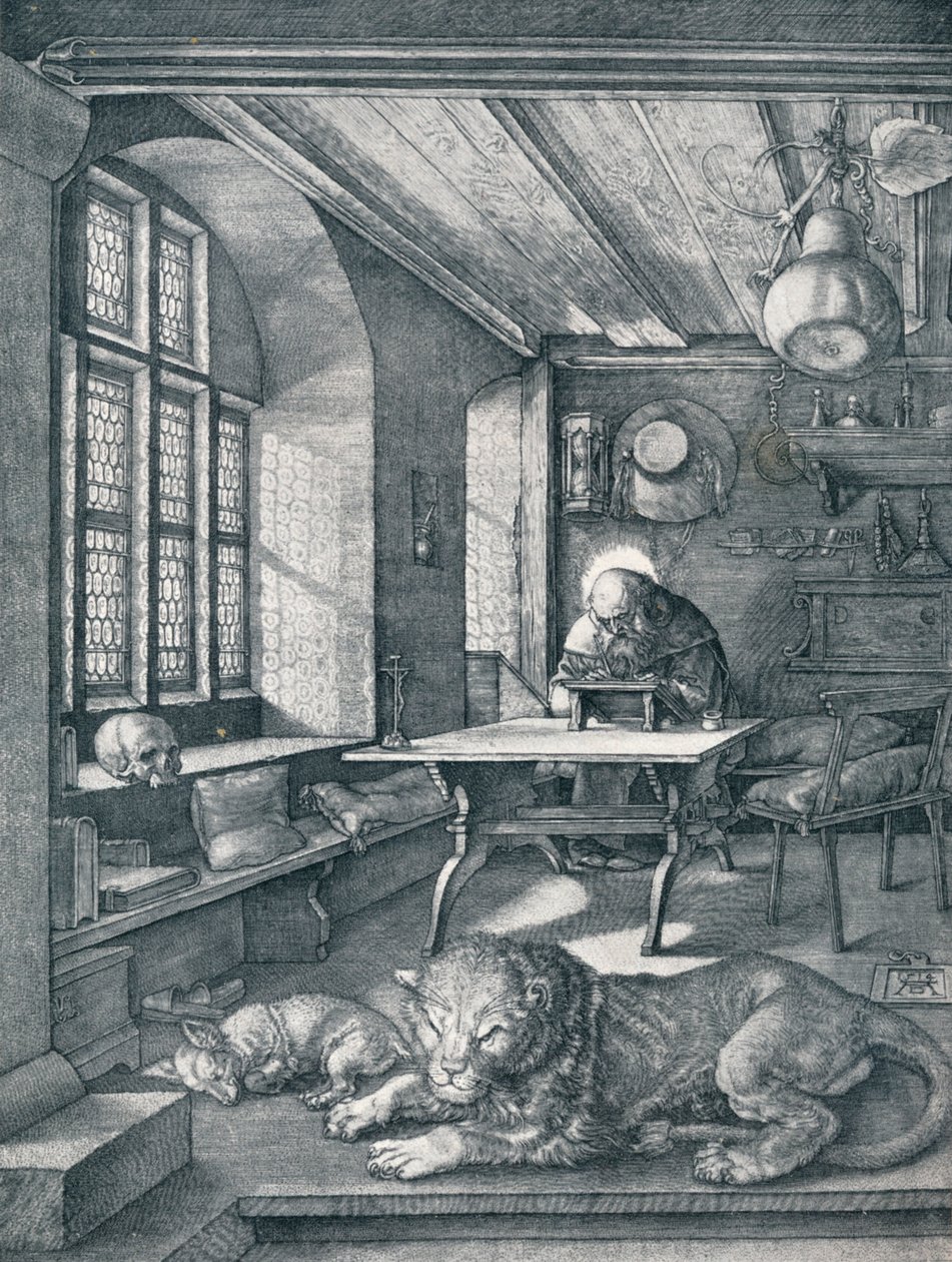 Pyhä Hieronymus tutkimuksessaan, 1514 1906 tekijältä Albrecht Dürer