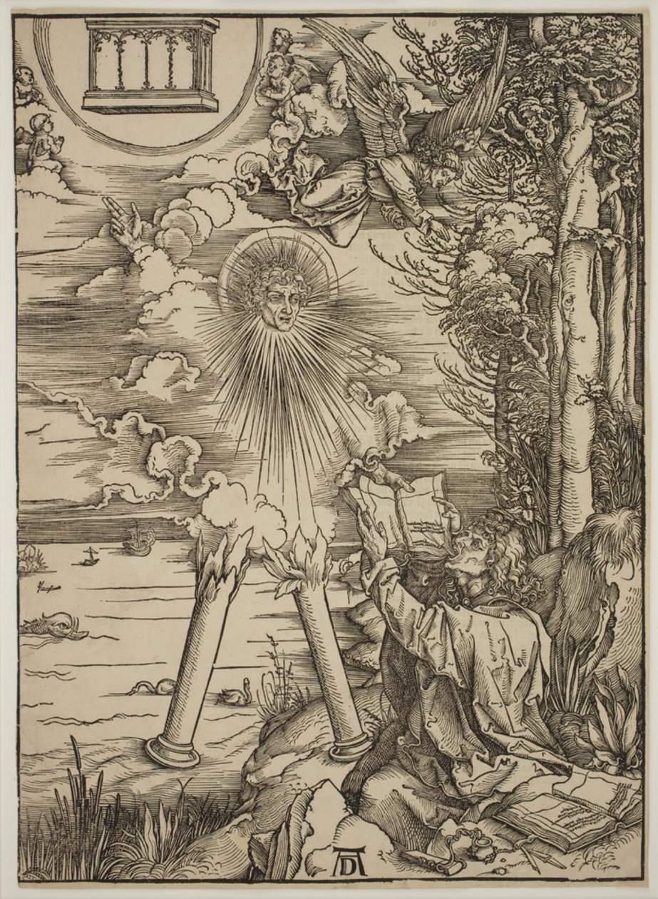 Pyhä Johannes syö kirjan tekijältä Albrecht Dürer
