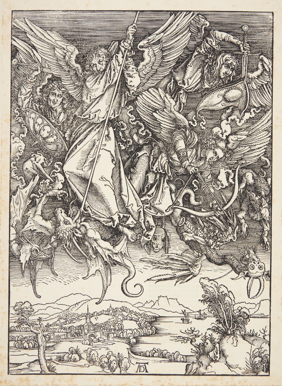 St. Michael Fighting the Dragon tekijältä Albrecht Dürer