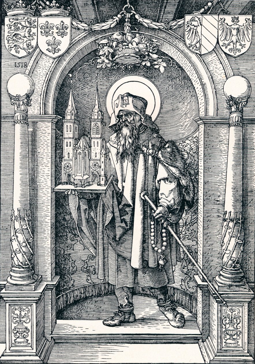 Pyhä Sebaldus markkinarakossa, 1518 1906 tekijältä Albrecht Dürer