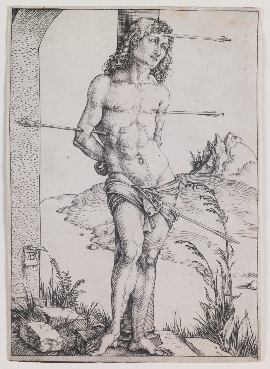 Pyhä Sebastian pylvään luona tekijältä Albrecht Dürer
