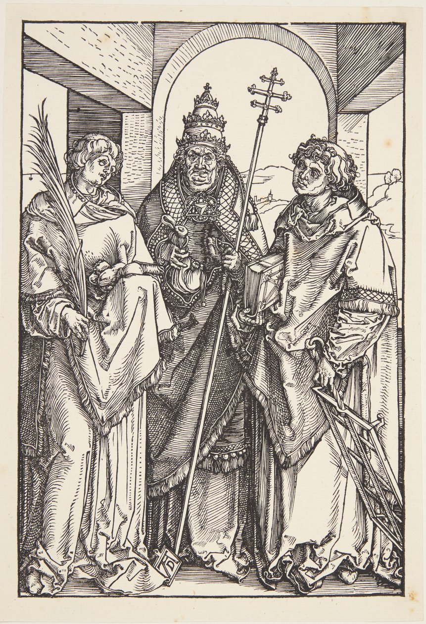 Sts. Lawrence, Sixtus ja Stephen tekijältä Albrecht Dürer