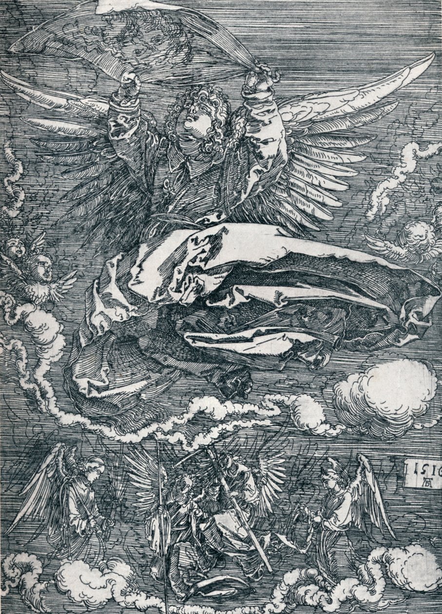 Enkelin näyttämä sudarium, 1516 1906 tekijältä Albrecht Dürer