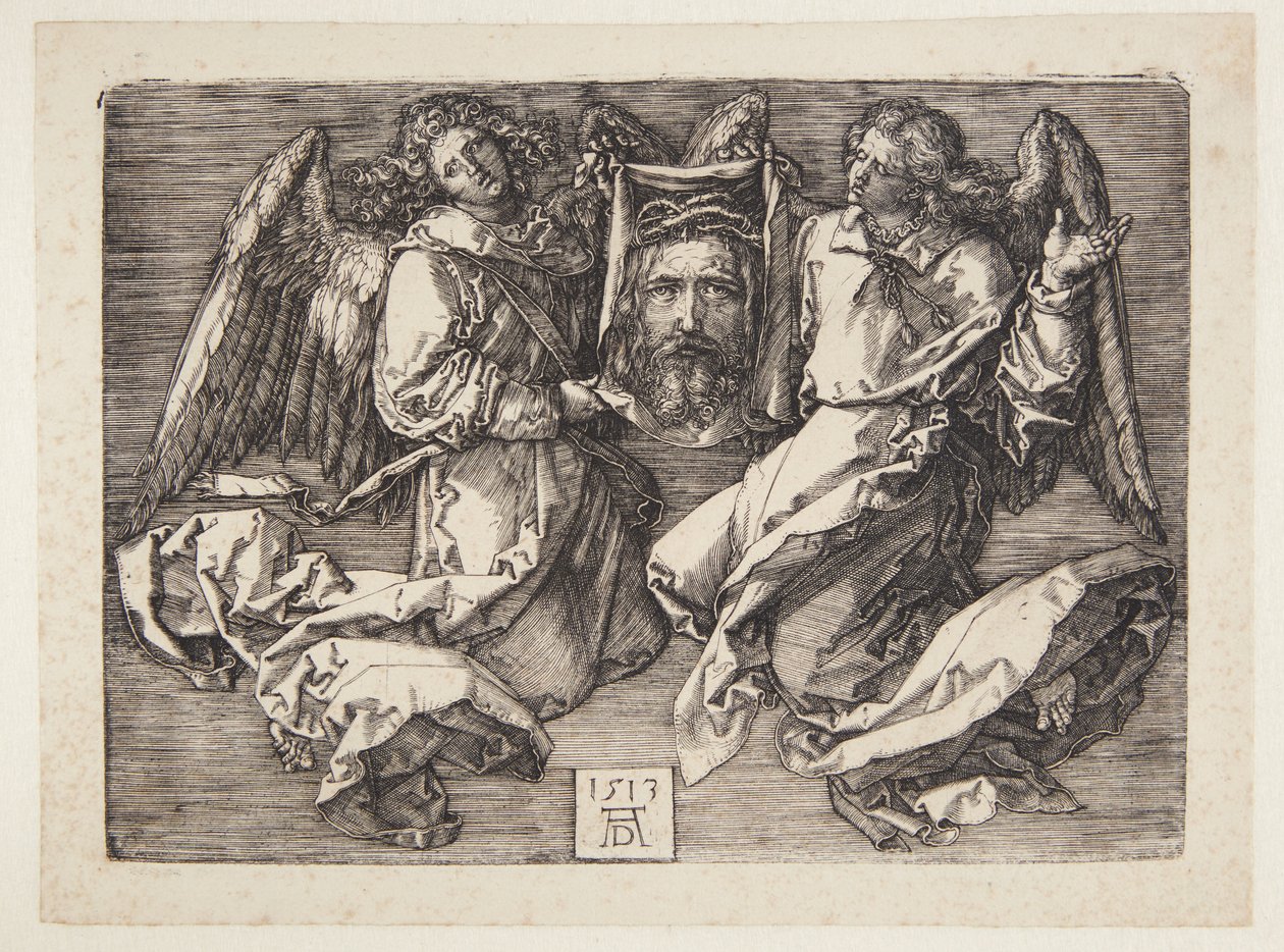Sudarium esittelee kaksi enkeliä tekijältä Albrecht Dürer