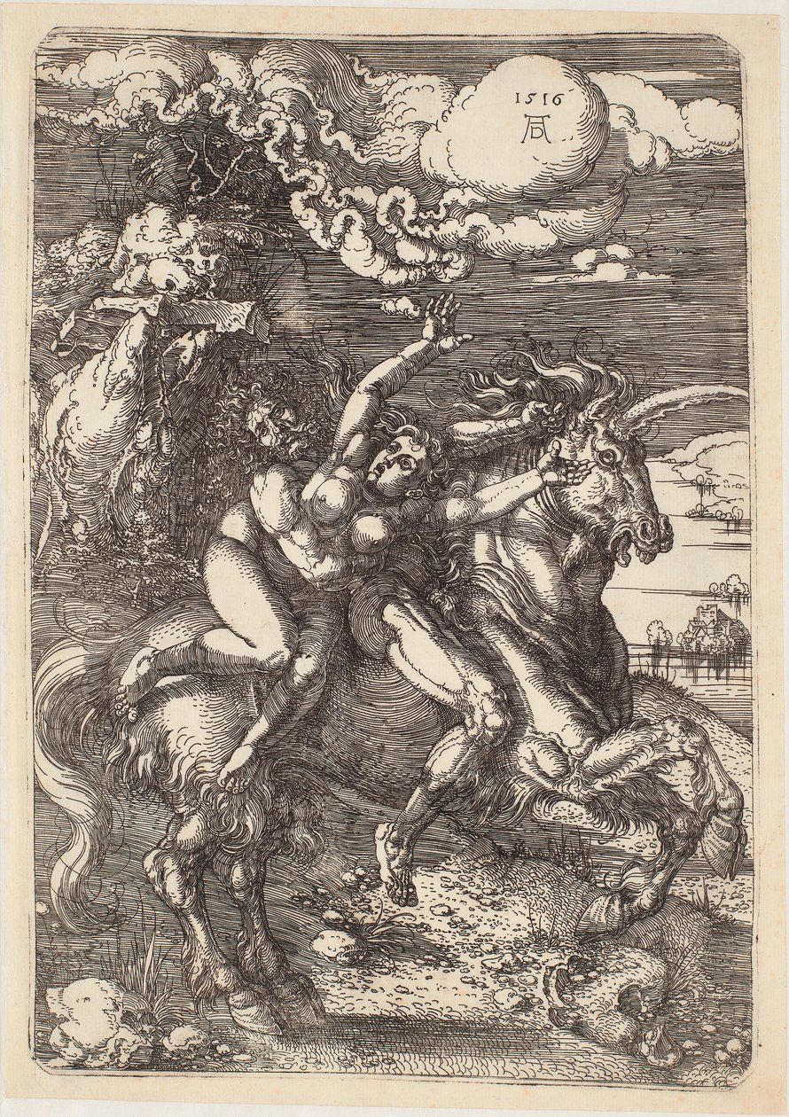 Proserpinan sieppaus tekijältä Albrecht Dürer