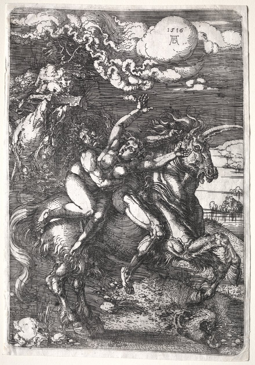 Sieppaus yksisarvisella tekijältä Albrecht Dürer