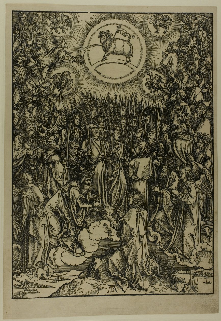 Karitsan palvonta - Valittujen hymni, Apokalypsista tekijältä Albrecht Dürer