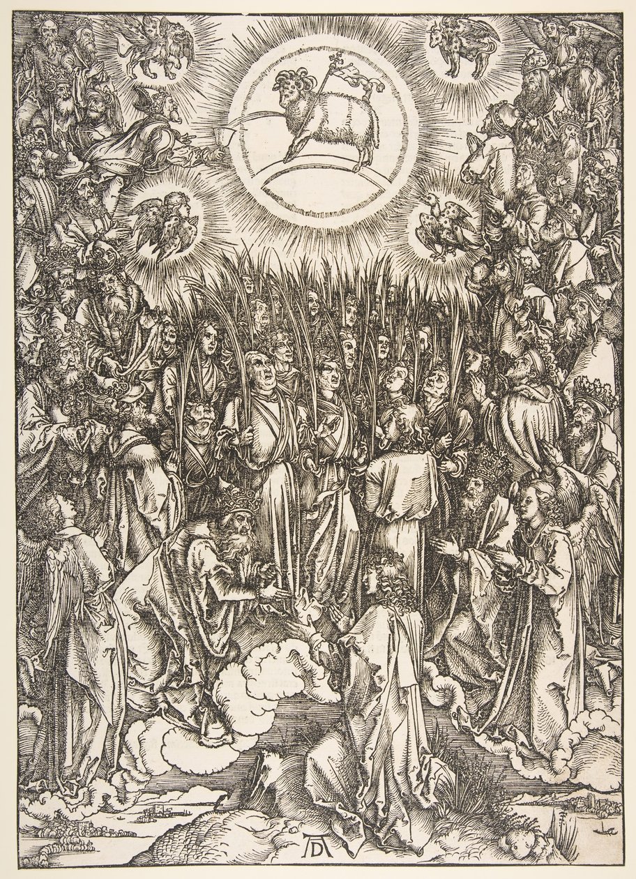 The Adoration of the Lamb, Apocalypse-sarjasta.n.d. tekijältä Albrecht Dürer
