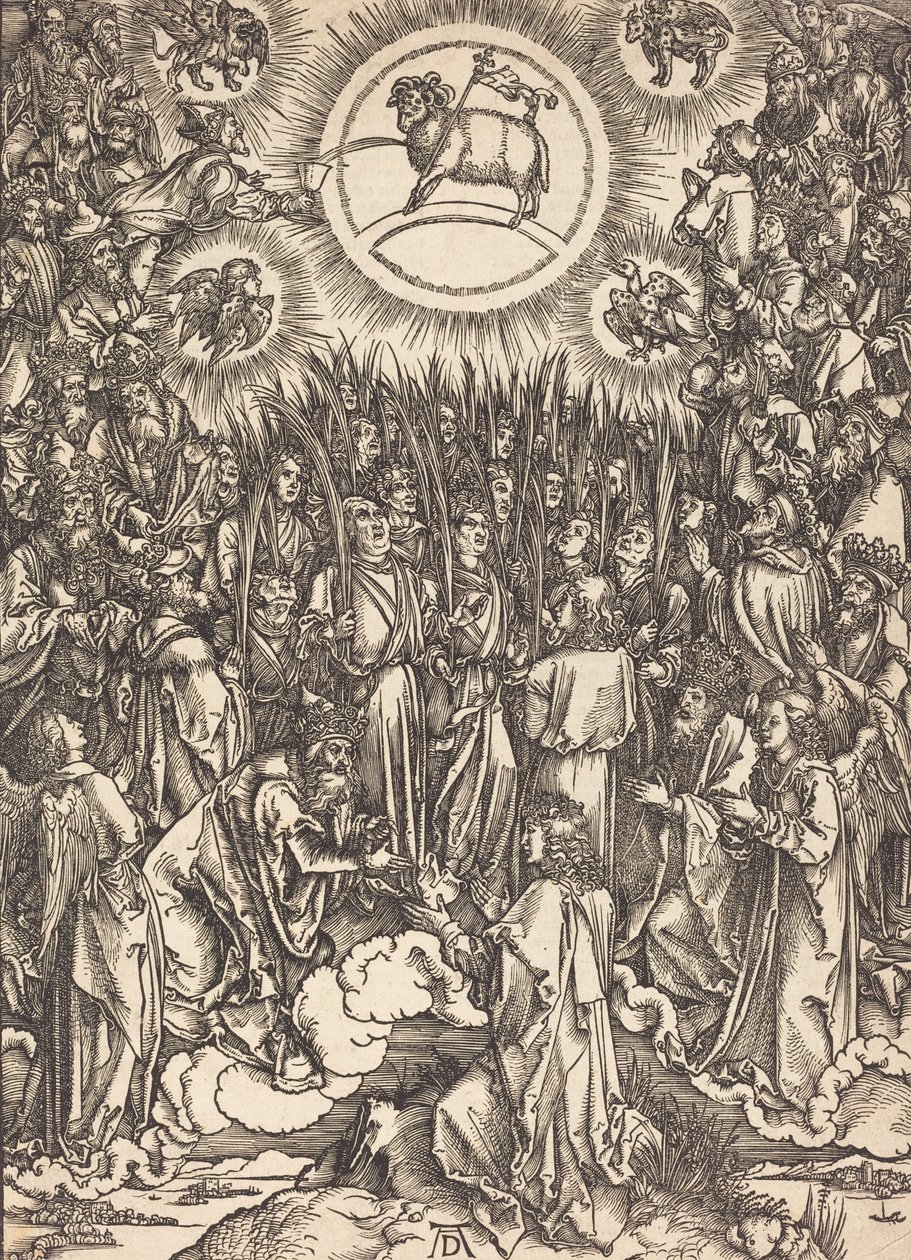 Karitsan palvonta, luultavasti n. 14961498. tekijältä Albrecht Dürer