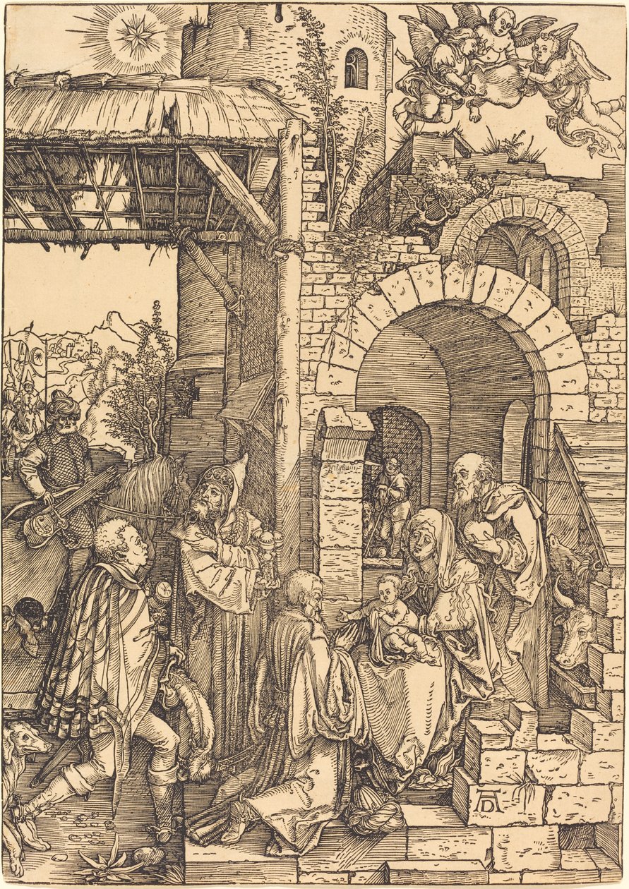 Maagien palvonta tekijältä Albrecht Dürer