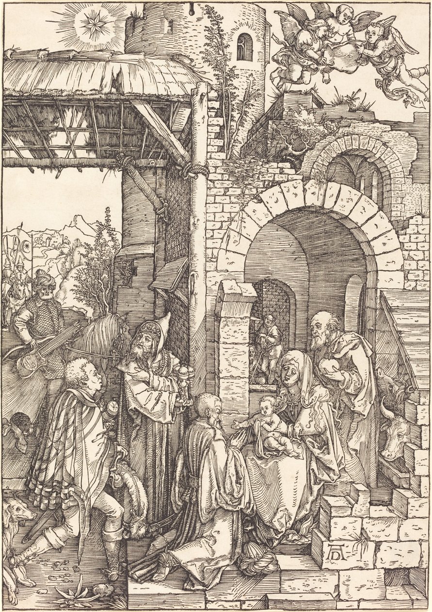 Maagien palvonta tekijältä Albrecht Dürer