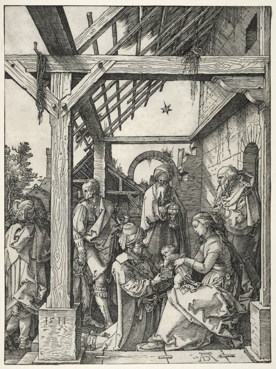 Maagien palvonta tekijältä Albrecht Dürer