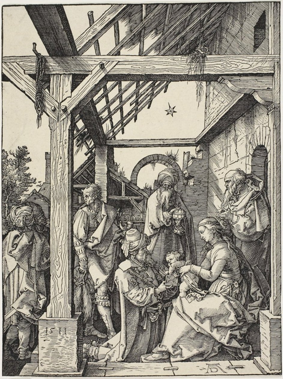 Maagien palvonta tekijältä Albrecht Dürer