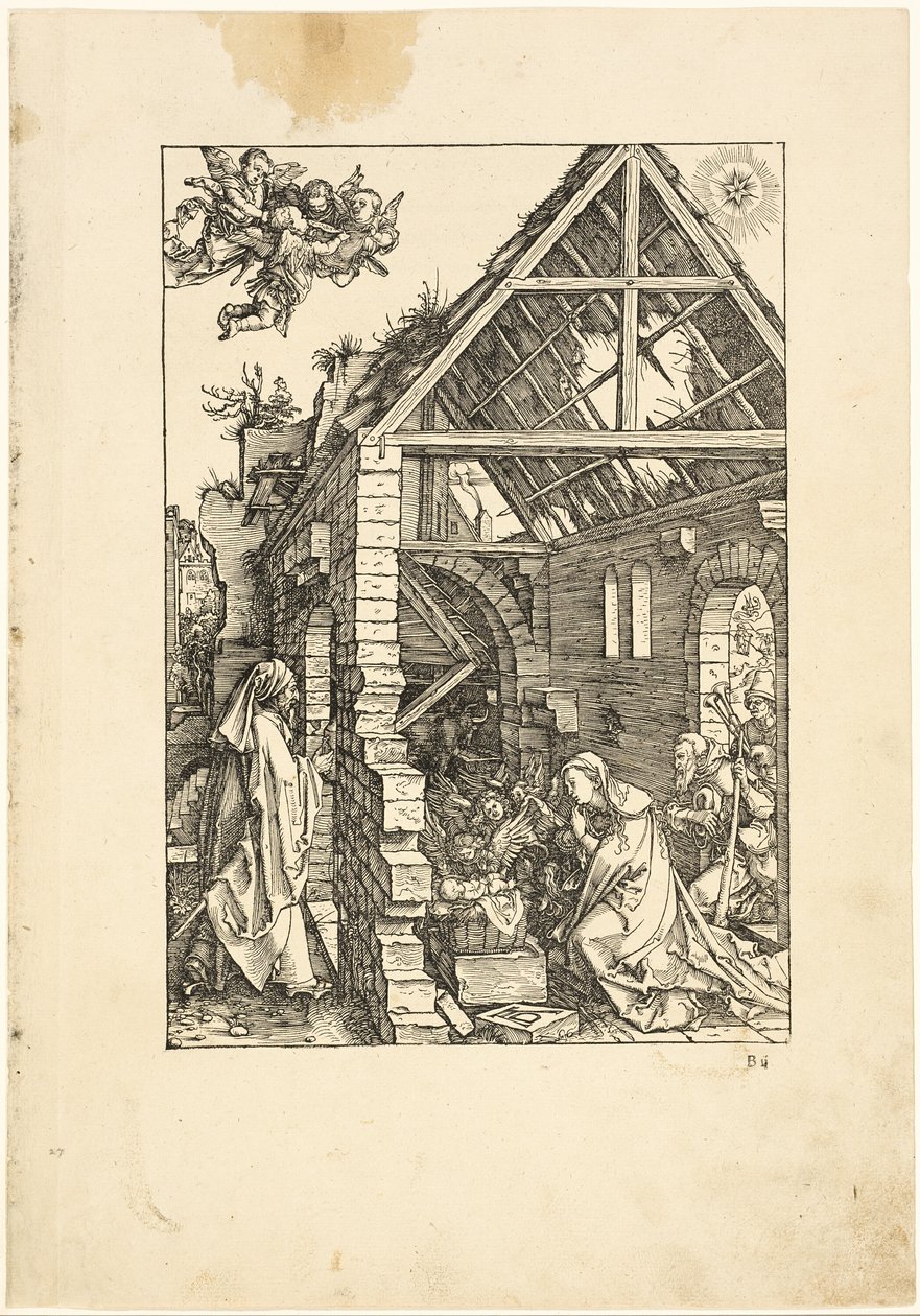 Paimenten palvonta, Neitsyen elämästä tekijältä Albrecht Dürer