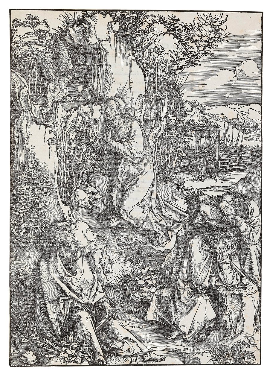 Agony in the Garden, sarjasta Suuri intohimo, c. 1496. tekijältä Albrecht Dürer