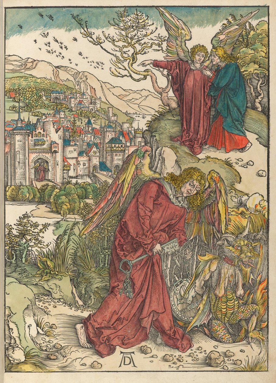 Enkeli, jolla on pohjattoman kuilun avain tekijältä Albrecht Dürer