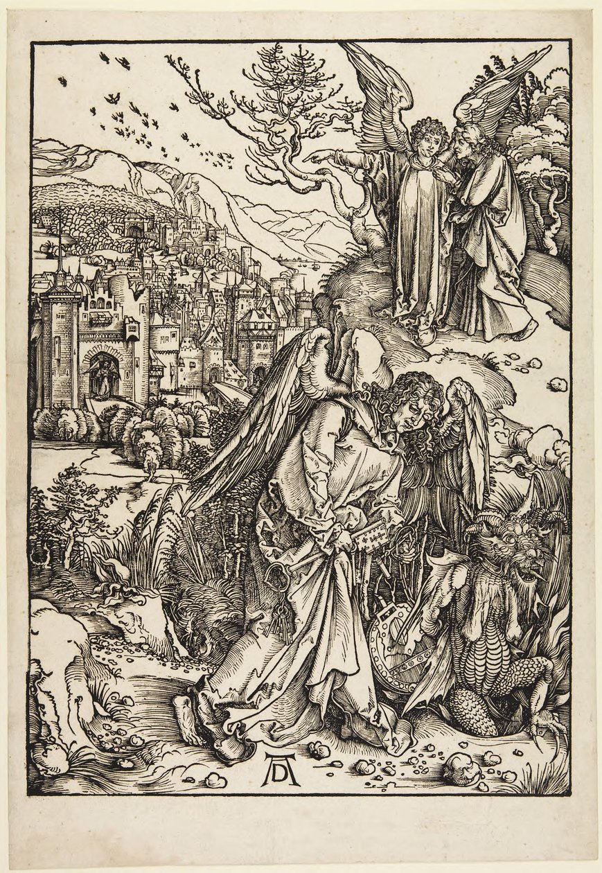 Enkeli, jolla on syvyyden avain tekijältä Albrecht Dürer