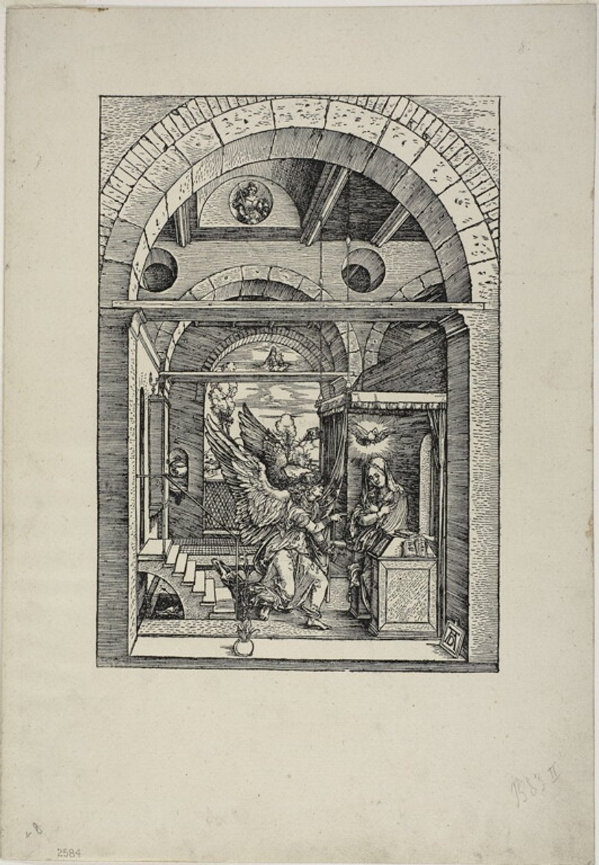 Marian ilmestys, Neitsyt Marian elämästä -teoksesta tekijältä Albrecht Dürer