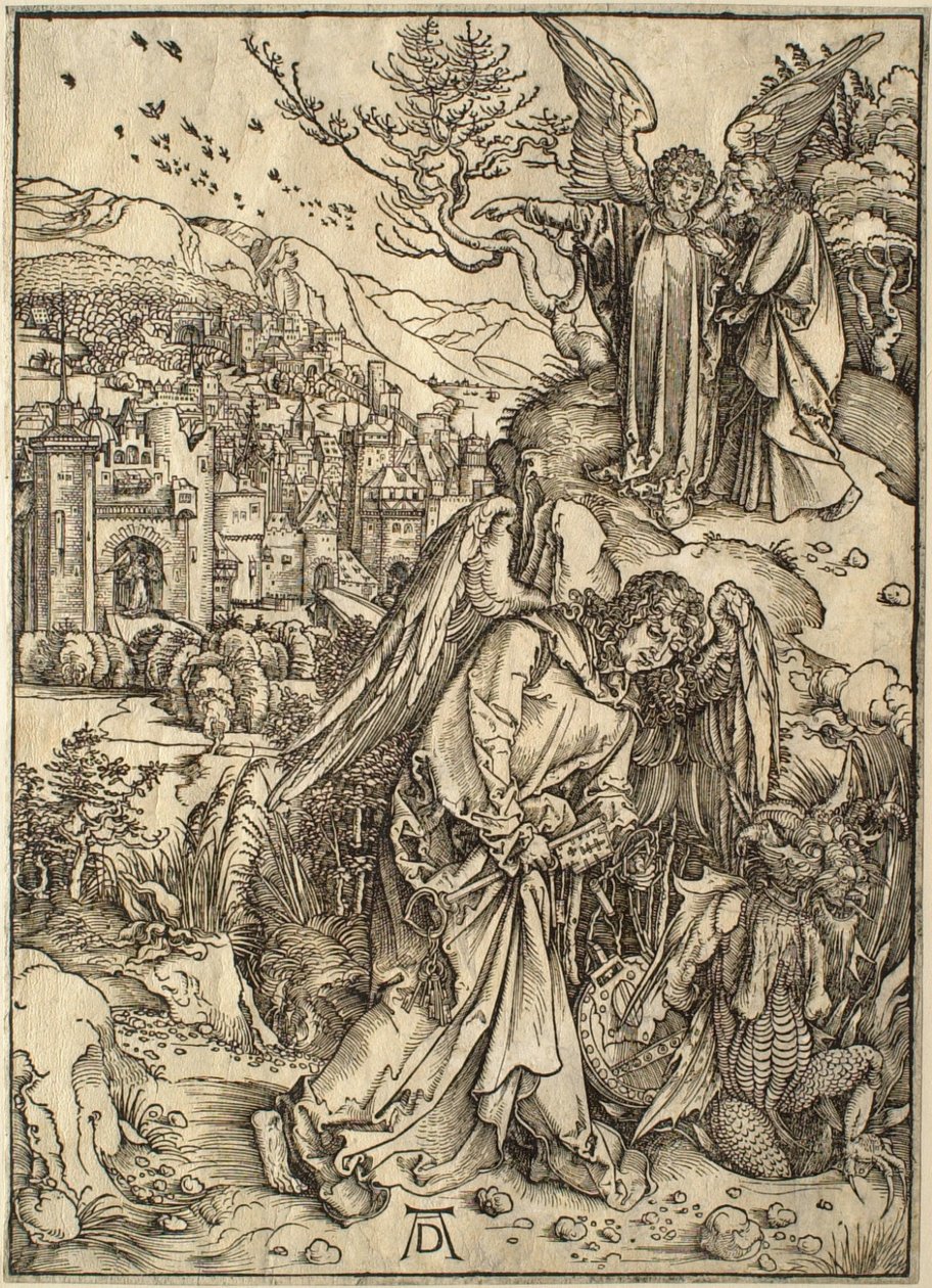 Ilmestyskirja: Enkeli, jolla on syvyyden avain tekijältä Albrecht Dürer