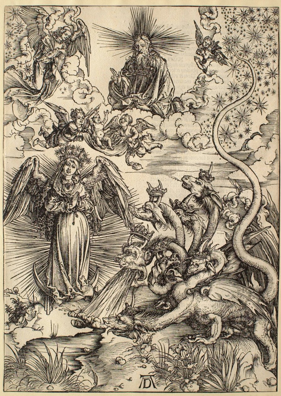 Ilmestyskirja: Apokalyptinen nainen tekijältä Albrecht Dürer