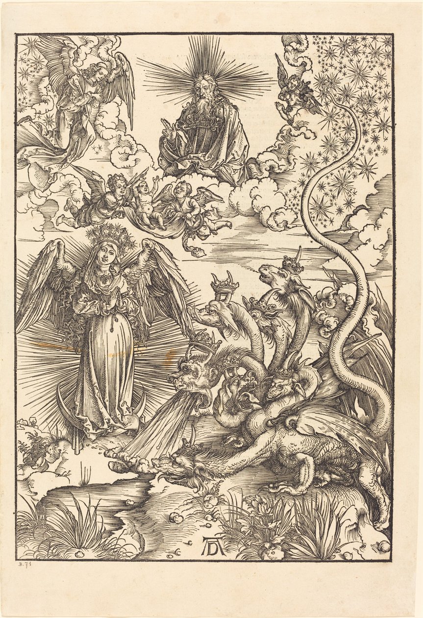 Apokalyptinen nainen tekijältä Albrecht Dürer