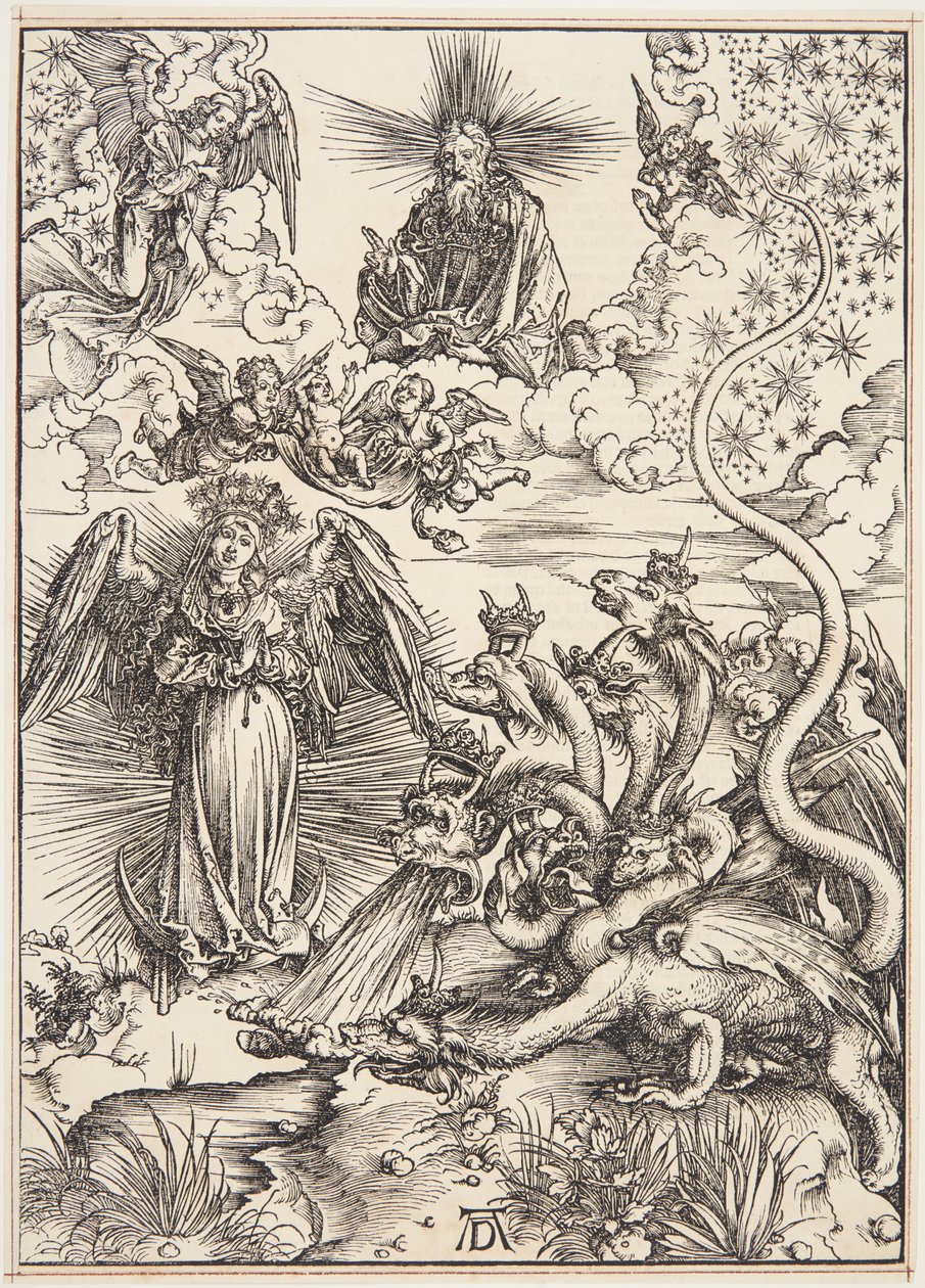 Apokalyptinen nainen tekijältä Albrecht Dürer