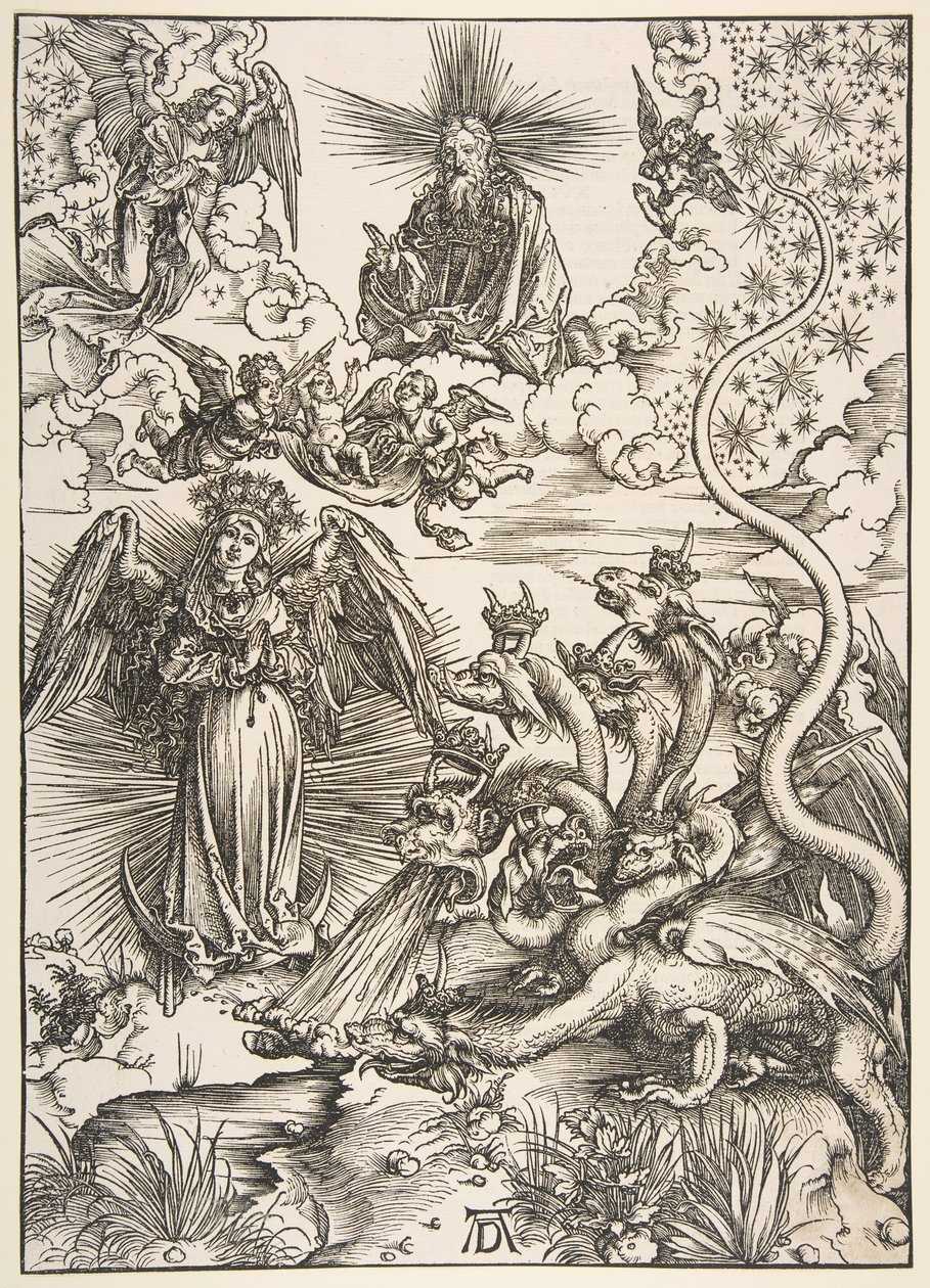 The Apocalyptic Woman, Apocalypse-sarjasta, 1511. tekijältä Albrecht Dürer