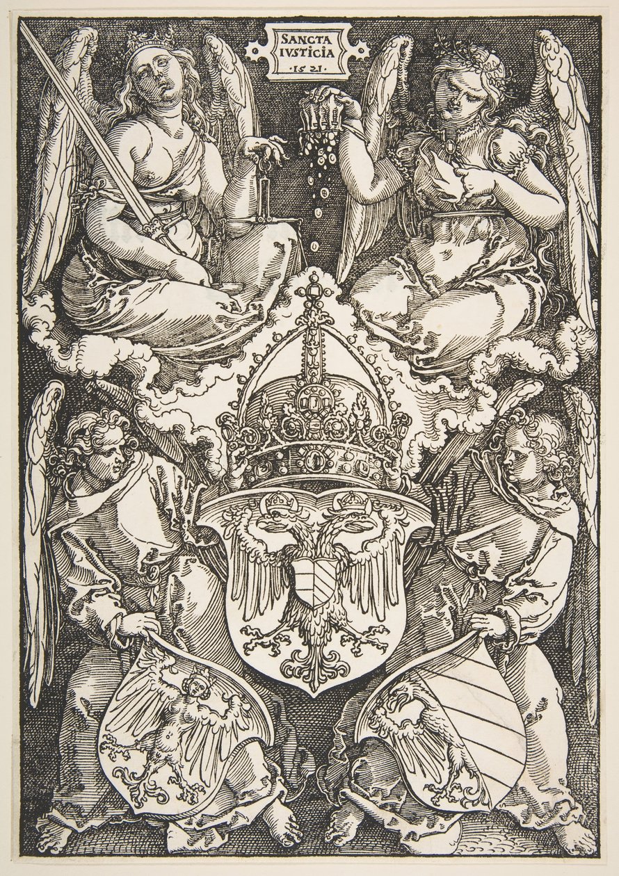 Imperiumin ja Nürnbergin aseet, 1521. tekijältä Albrecht Dürer
