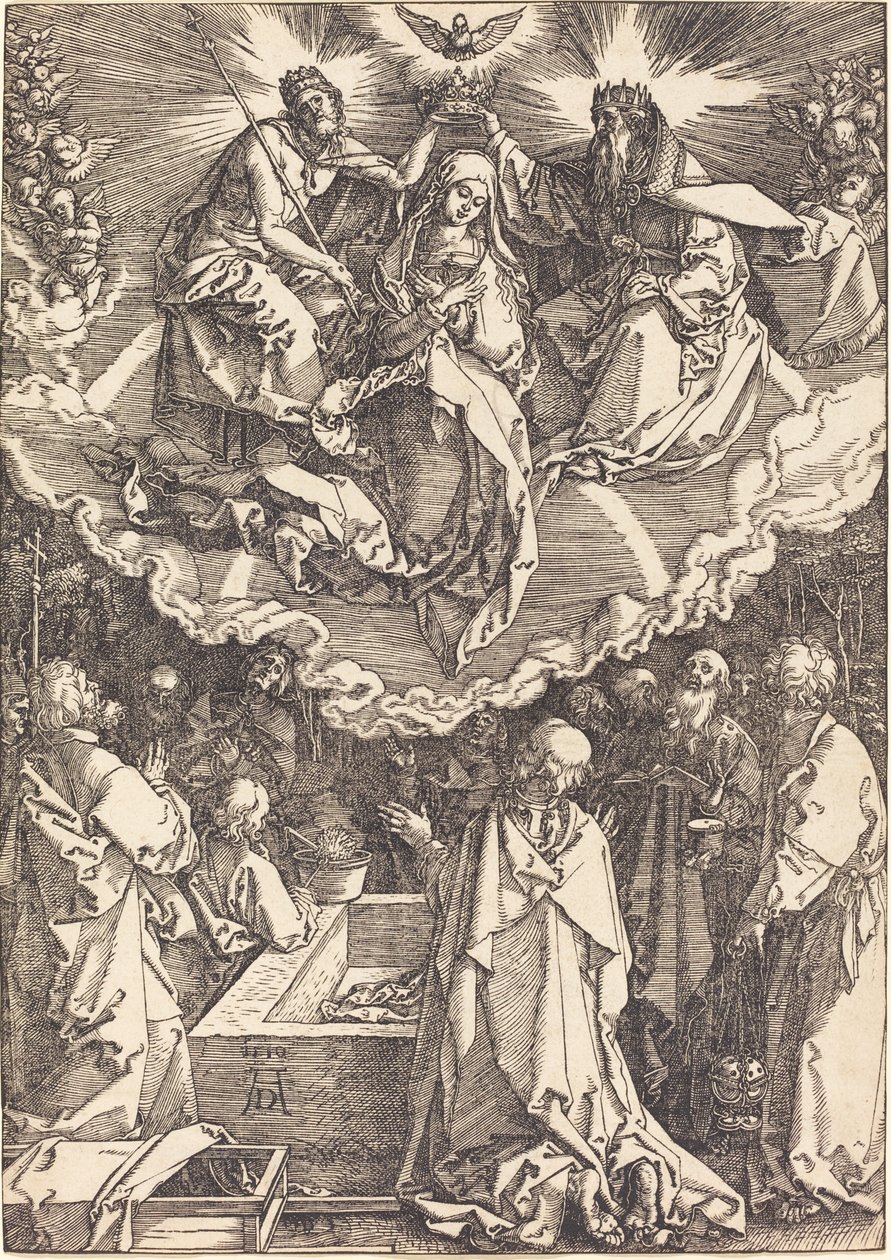 Neitsyen taivaaseenasto ja kruunajaiset tekijältä Albrecht Dürer