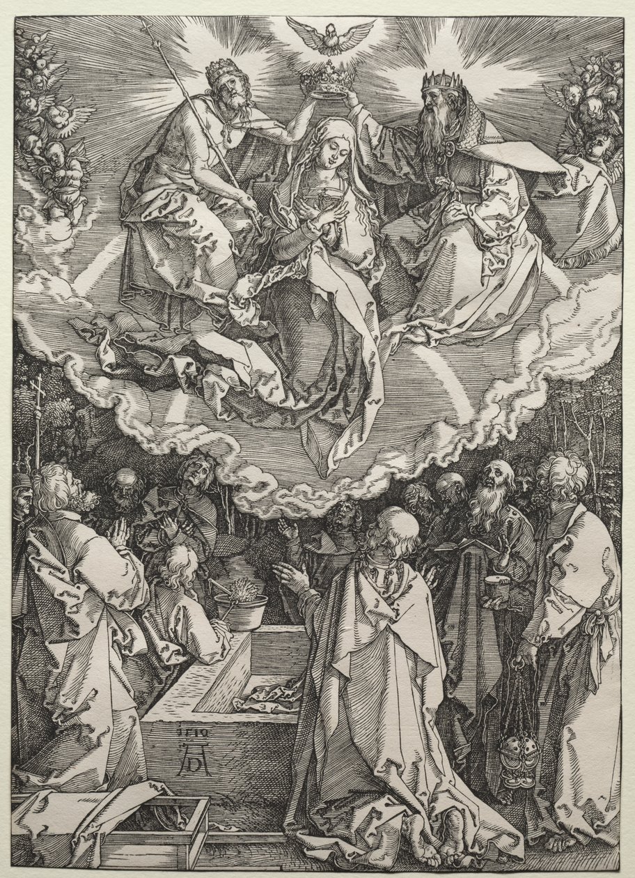 Neitsyen taivaaseenasto ja kruunajaiset tekijältä Albrecht Dürer