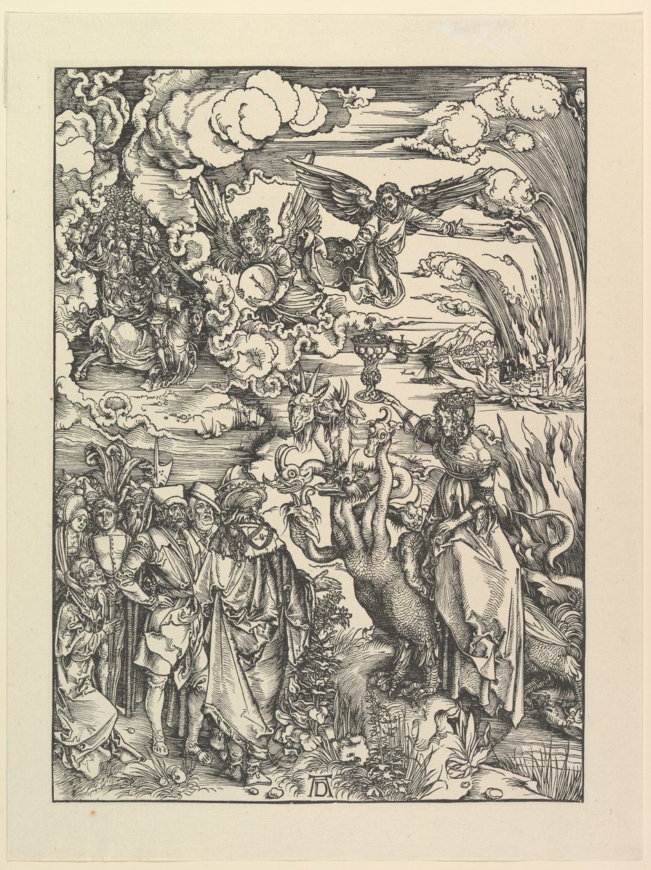 Babylonian huora, The Apocalypse. Faksi.n.d. tekijältä Albrecht Dürer