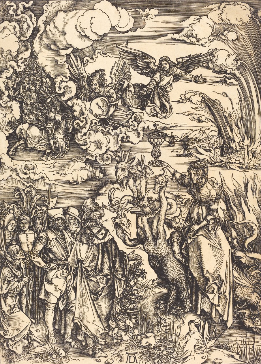 Babylonian huora, luultavasti n. 14961498. tekijältä Albrecht Dürer